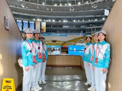 十五运会台前龙狮竞演正酣，幕后“小海豚”全力护航