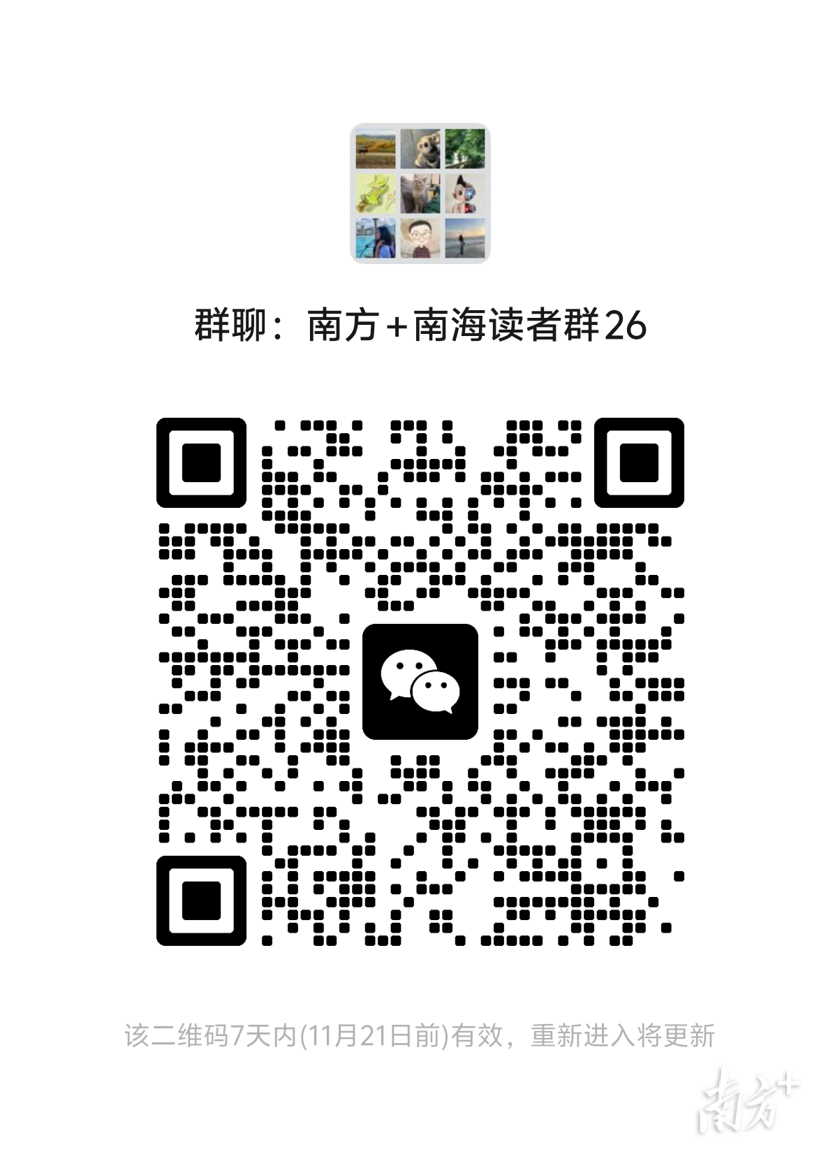 南方+南海读者群二维码 南方+ 陈梦 拍摄