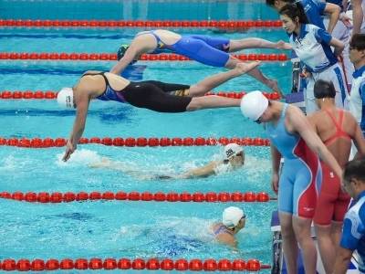 河北队女子4x200米自由泳接力夺冠，浙江广东位列二三