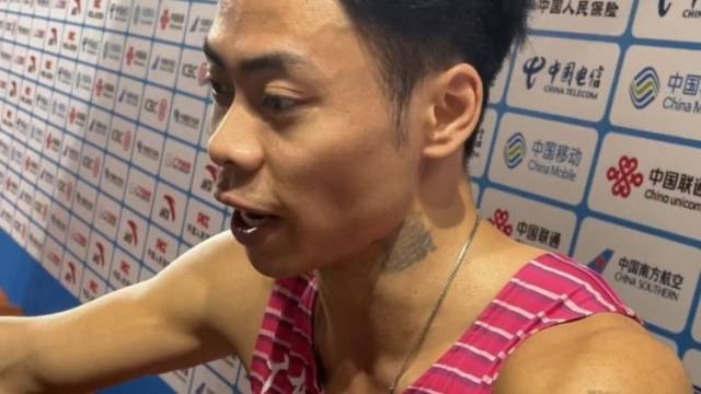 陈冠锋谈广东队4×100米混合接力失误：希望把困难化作下一场比赛的动力