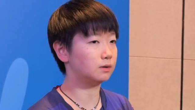 孙颖莎寄语观众：希望带给大家更多的正能量