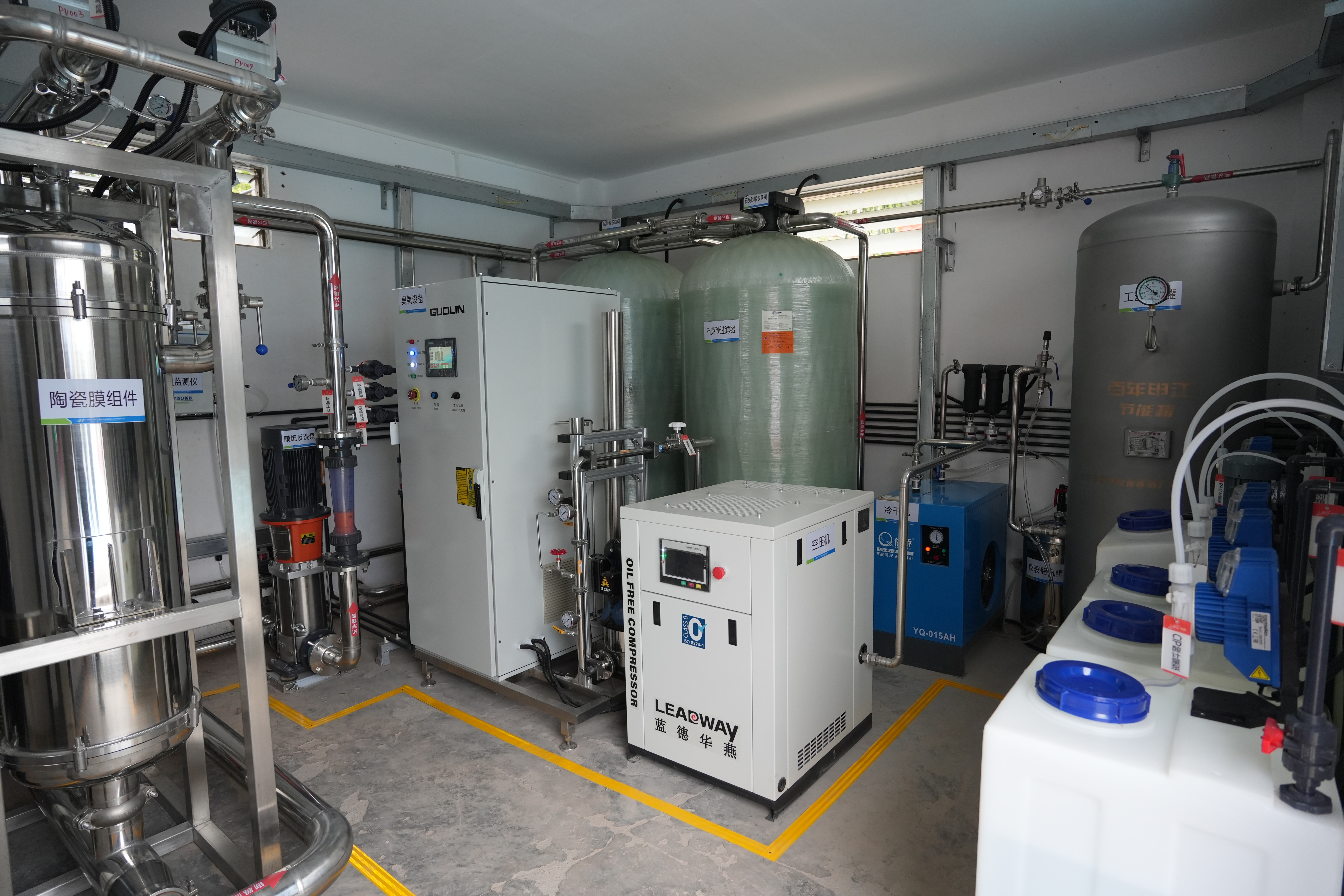 新安装的净水设施。   更合供图