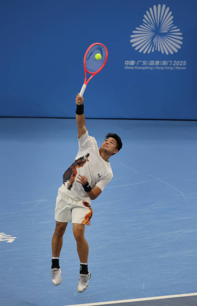 图集 | 全运会网球男单决赛，浙江队吴易昺夺冠