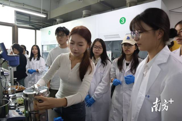 学生们参与美研计划实验室研发澳门太阳游戏网站。 受访者供图