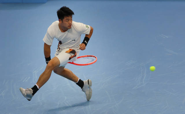 图集 | 全运会网球男单决赛，浙江队吴易昺夺冠