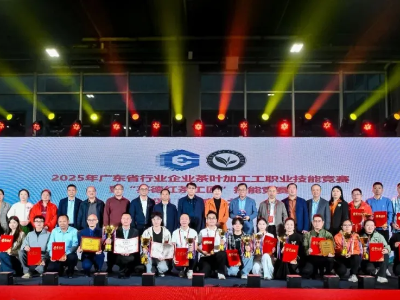 2025年广东省茶叶加工工职业技能竞赛暨“英德红茶工匠”技能竞赛颁奖典礼在穗举办