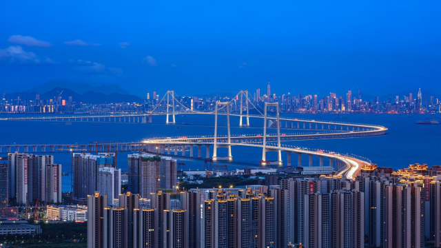 深中通道带来同城化新气象。（曾学先 摄）