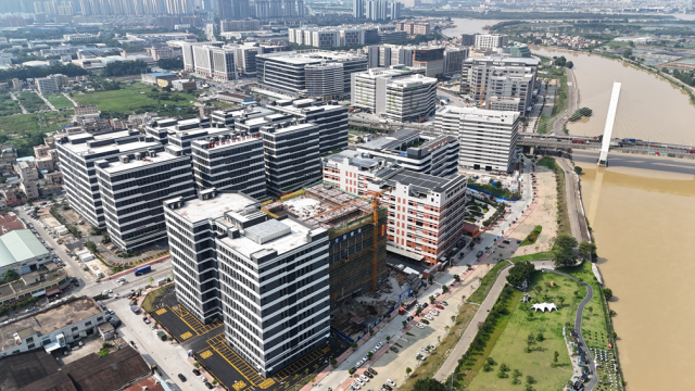 改造后的中山智能家电产业园大岑片区。（受访者供图）