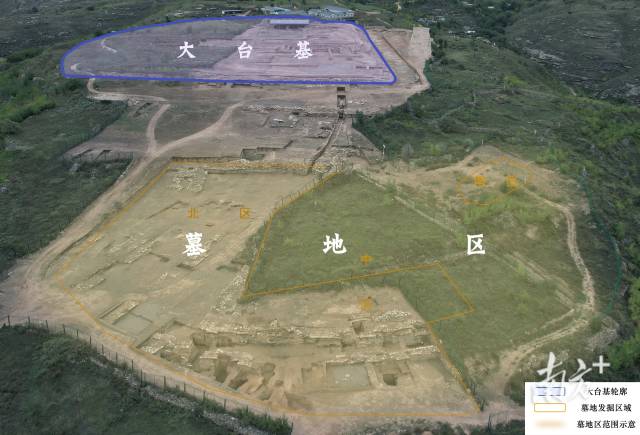 皇城台墓地相对位置。