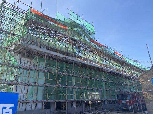 建设中的岗坪镇切粉产业示范基地。