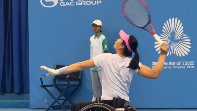 轮椅也能玩转网球，残特奥会网球首轮开打
