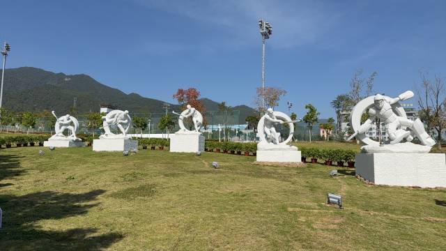 云浮曲棍球雕塑