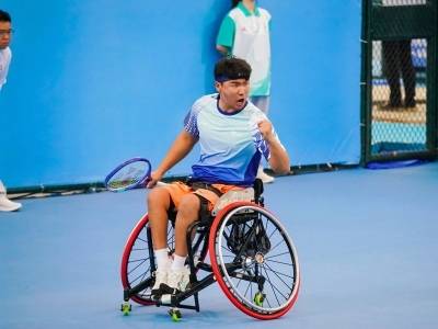 残特奥会网球比赛首金诞生！四川队夺得轮椅男团冠军