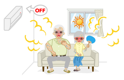 客厅开空调卧室吹风扇,老人居家竟然也中暑!