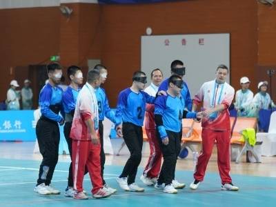 残特奥会盲人门球项目正式开赛