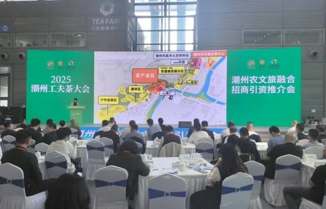 潮州农文旅融合招商引资推介会现场。
