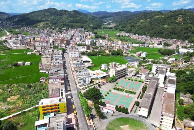 南盛圩镇航拍。