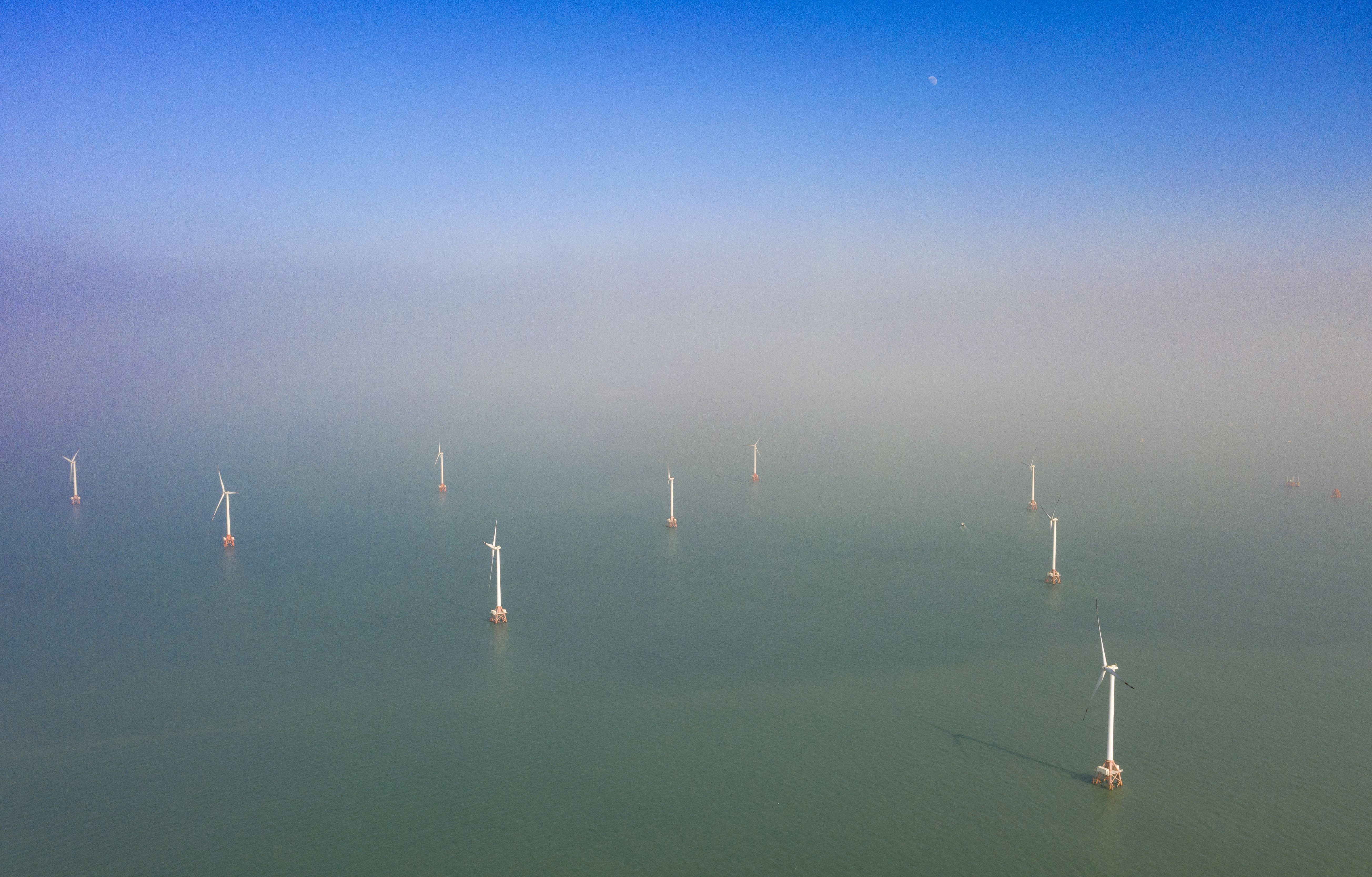 珠海金湾海上风电场。