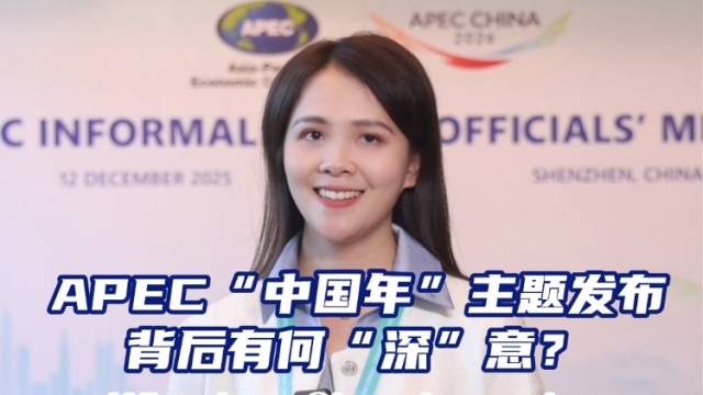 双语视评｜APEC“中国年”主题发布，背后有何“深”意？