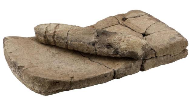 马鞍桥山遗址出土的石磨盘、石磨棒 马鞍桥山遗址出土的石磨盘、石磨棒