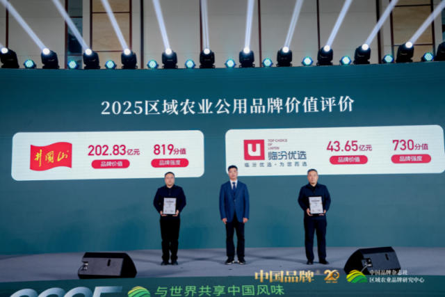 2025 年度区域农业公用品牌价值评价结果发布