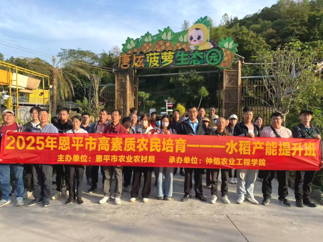 2025年恩平市高素质农民培育活动走进唐炫菠萝生态园