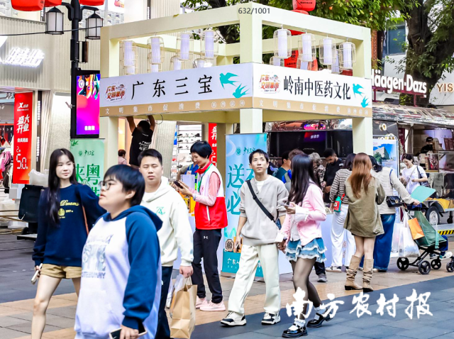 “广东三宝”亮相文明集市，养生佳品香飘千年商圈