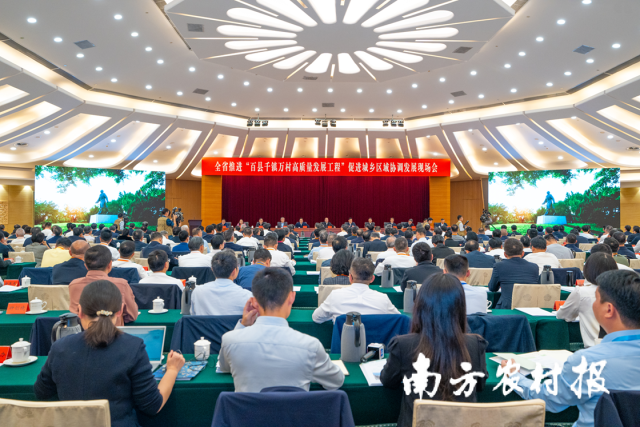 全省推进“百县千镇万村高质量发展工程”促进城乡区域协调发展现场会（蓝东旭 摄）