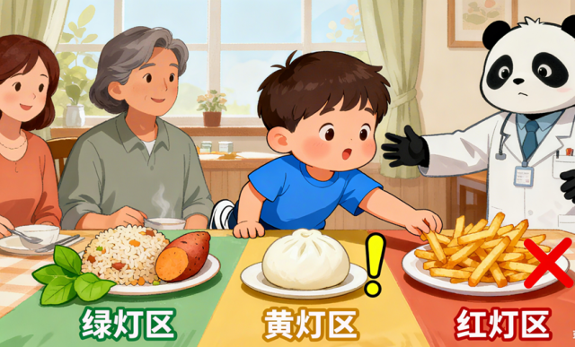 儿童食物红绿灯助力胖宝“食”力闯关