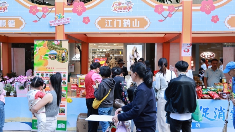 狮鼓文创、地标红茶……来北京路打卡“鹤山优品”丨文明集市县域行⑮