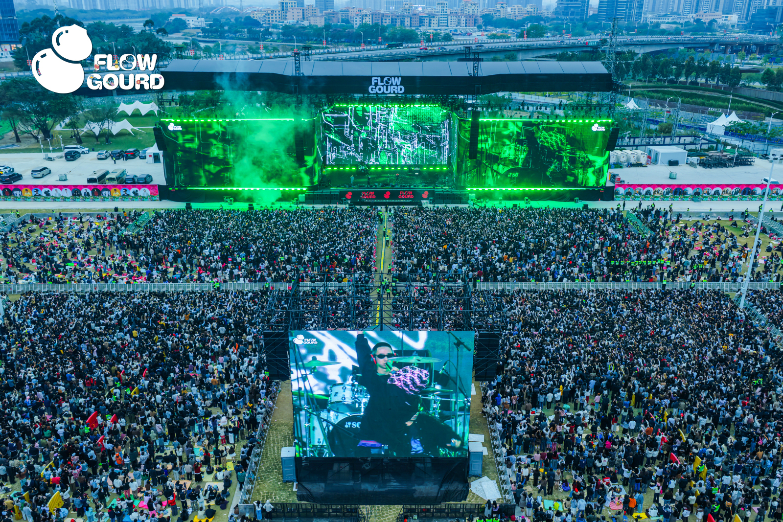 千灯湖音乐秀场连续两日吸引数万人打卡。&nbsp; 资料图&nbsp;