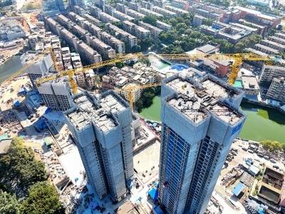 “好房子”建设跑出加速度！文冲东旧改FR1地块项目首栋楼顺利封顶
