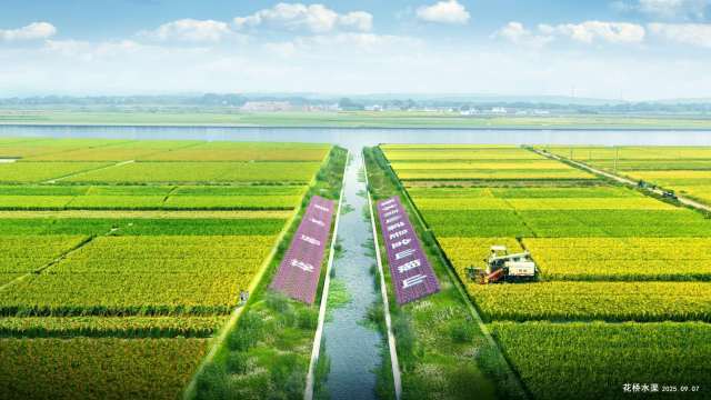 雷州半岛灌区花桥水渠效果图。