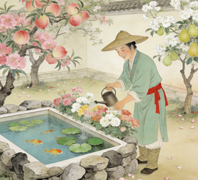 清朝末年，芳村一带的花农于农闲时在庭院中掘池养鲤，却不经意叩开了观赏鱼商业化的大门。