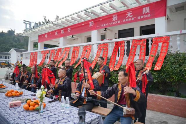 现场非遗古乐八音坐唱表演。