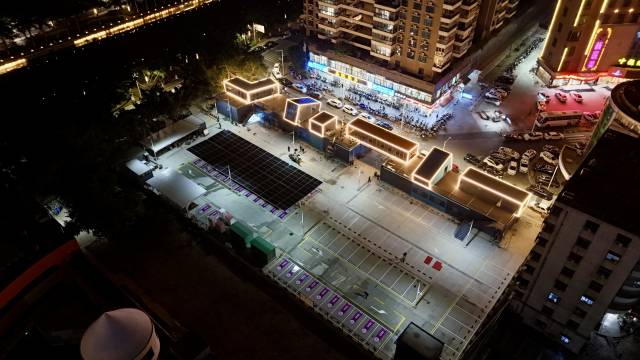 深汕共建的汕尾交投光储超充站远景