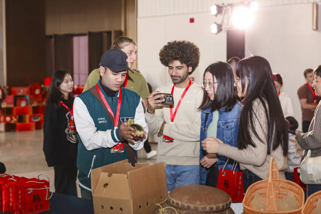 海外客商、国际友人实地记录汕头狮头鹅。