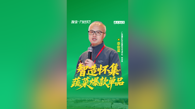 智造怀集蔬菜爆款单品