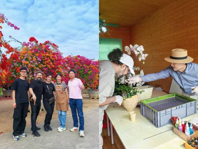 土耳其、中东的游客到晟欣花园参观与体验花卉课程