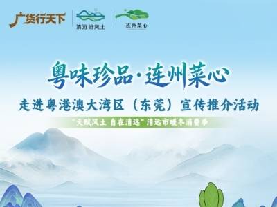 广货行天下，粤味珍品连州菜心甜入东莞