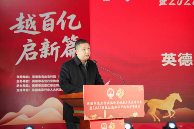 英德市委副书记张贻强讲话。