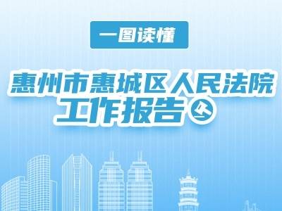 一图读懂惠城区人民法院工作报告