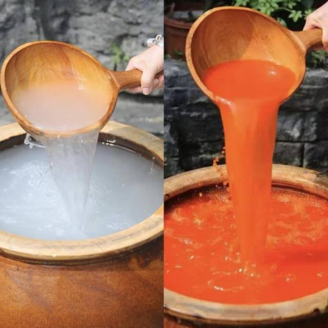 贵州的红、白酸汤。