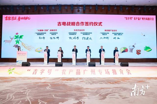 吉粤战略合作签约总金额超千万元。