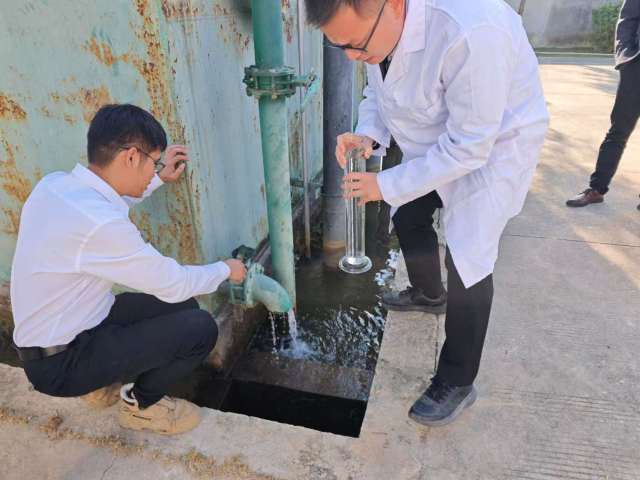 汕头市潮南区开展水质检测。