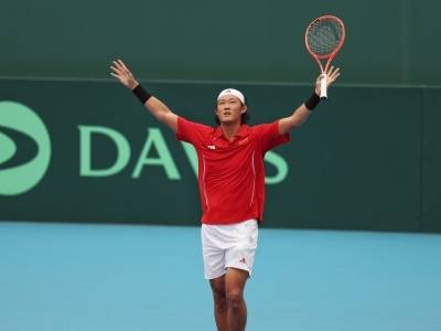 张之臻拿2分，戴维斯杯中国队主场3比1击败葡萄牙