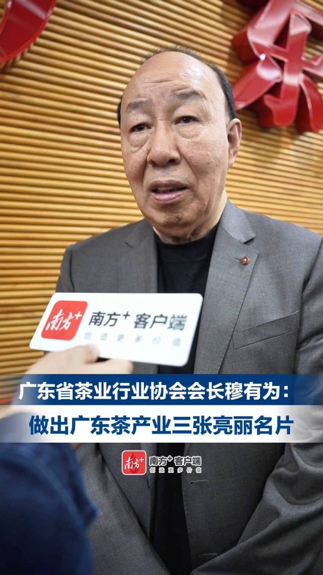 广东茶业协会会长穆有为：建议优先建成广州等3个省级集散中心
