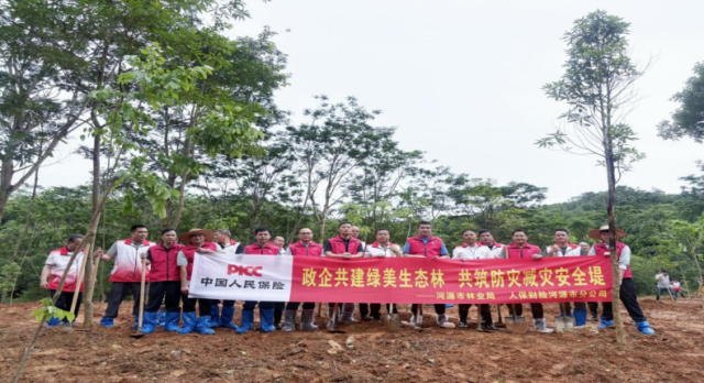 政企共建“人保林”。