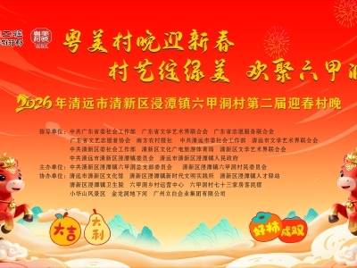 艺术×乡土带来纯正年味，清新区六甲洞村“粤美村晚”嗨翻小年夜