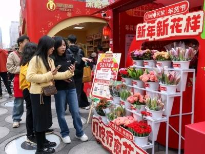 深圳迎春花市有了“新玩法”，即时零售参与年宵花消费